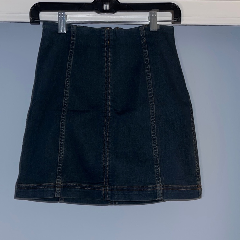 Free People Jean Skirt